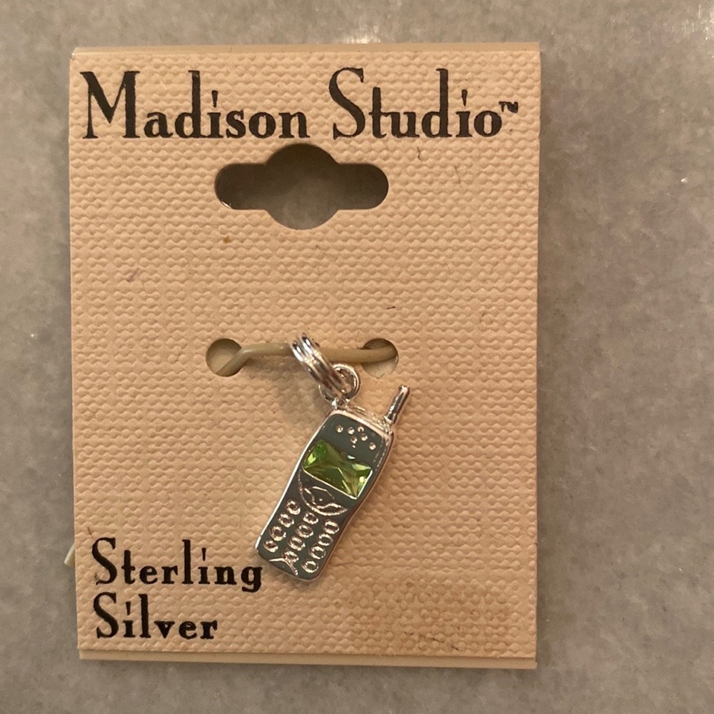 Sterling Silver Cellphone Charm